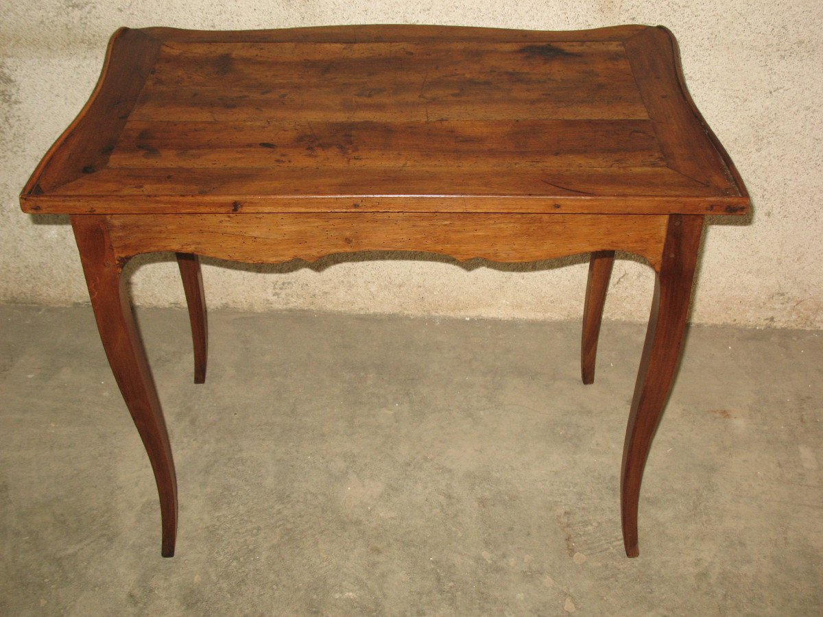 Lady's Desk In Walnut With 1 Drawer Louis XV Period 18th-photo-8