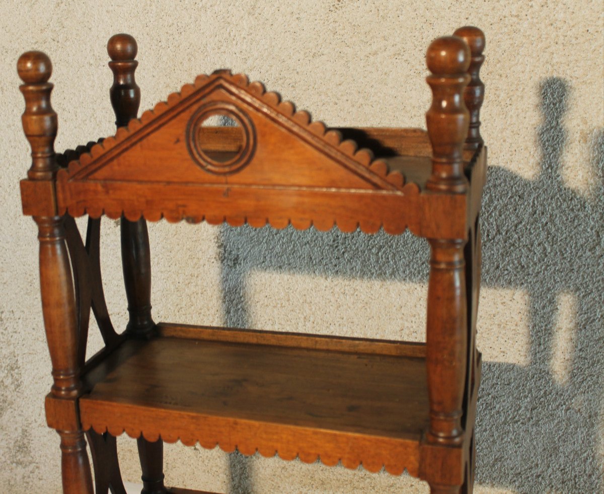 Small Shelf Or Verriot In Fruit Wood, 19th Century Origin Provence-photo-2