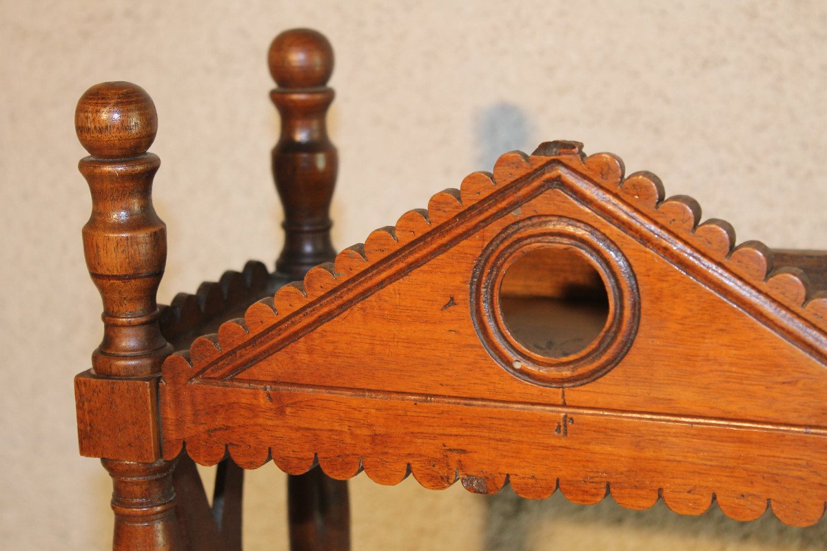 Small Shelf Or Verriot In Fruit Wood, 19th Century Origin Provence-photo-4