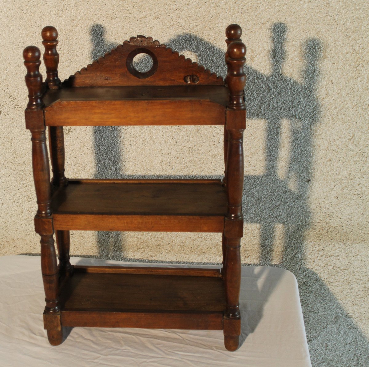 Small Shelf Or Verriot In Fruit Wood, 19th Century Origin Provence-photo-3