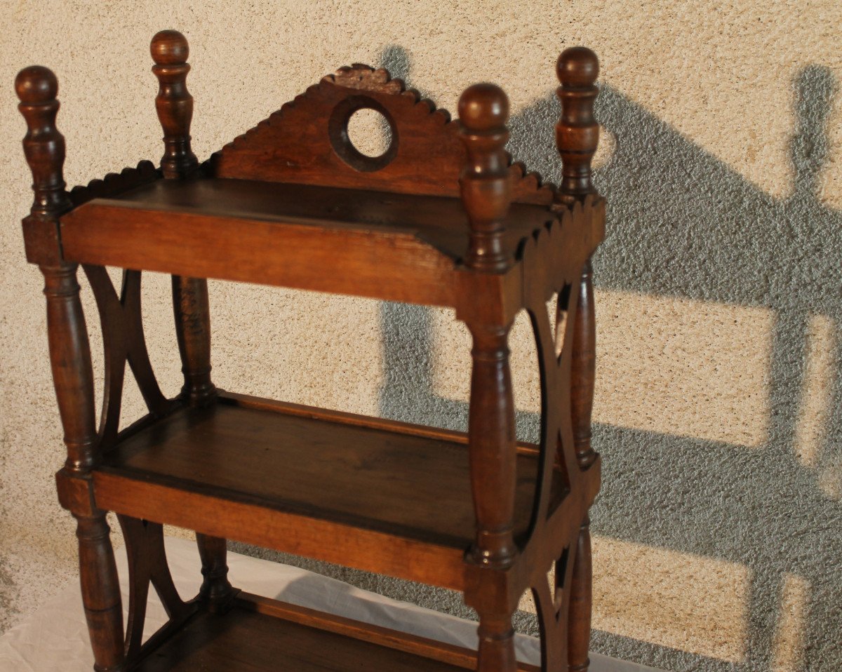 Small Shelf Or Verriot In Fruit Wood, 19th Century Origin Provence-photo-4