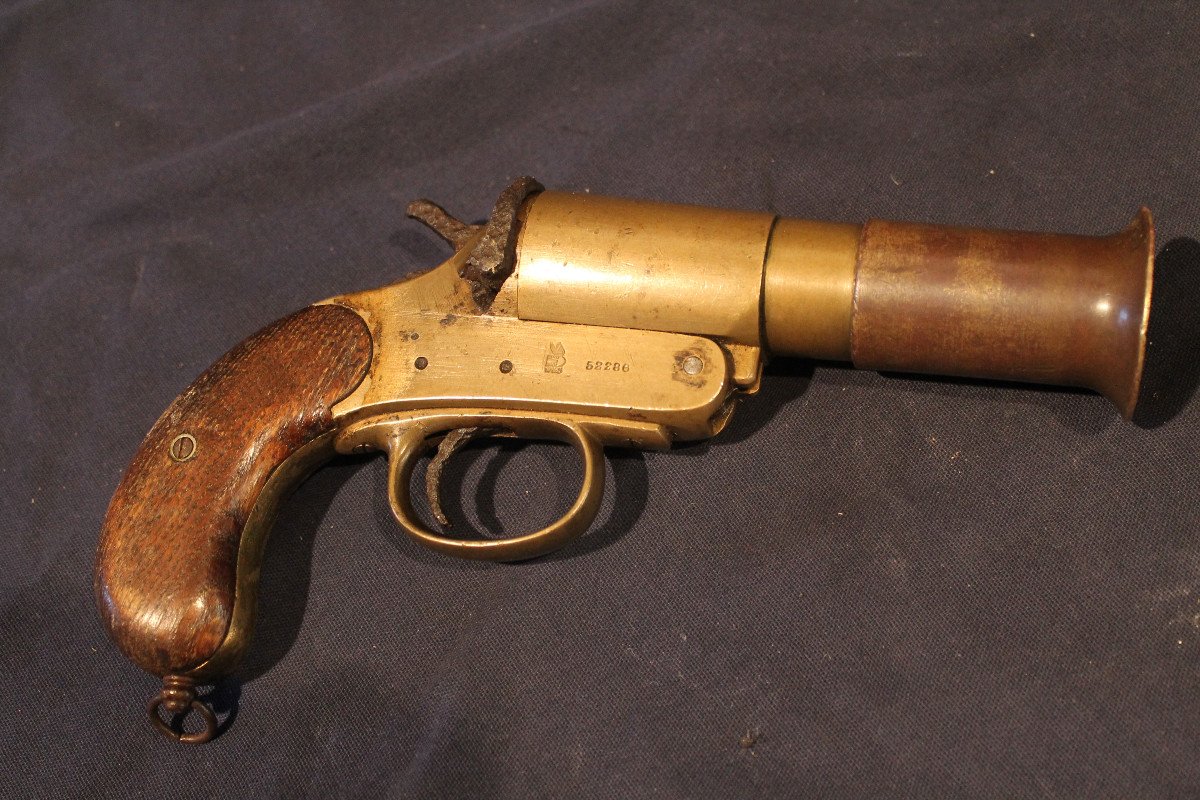 Royal Navy Webley & Scott Flare Gun Dated 1917 British Army -photo-3