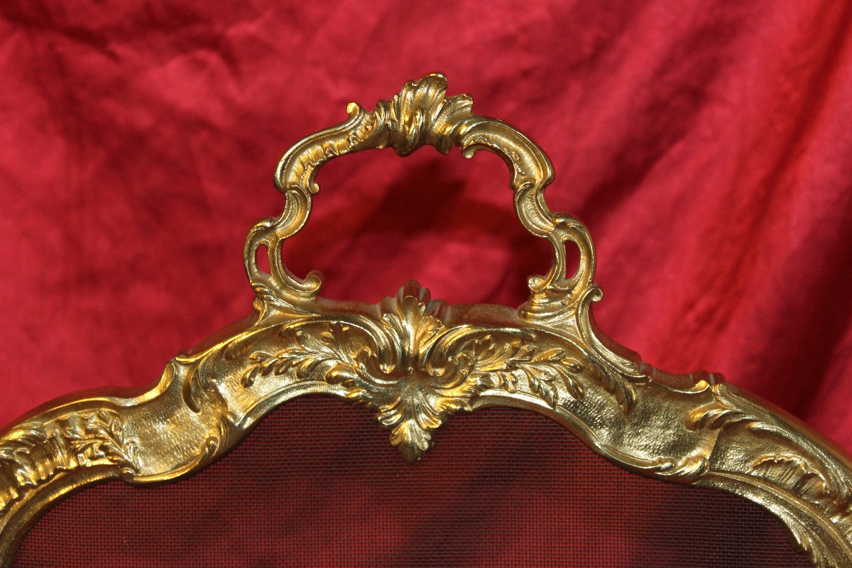 Louis XV Style Bronze Fire Screen -photo-1