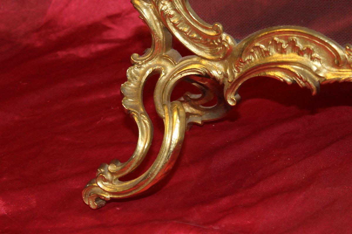 Louis XV Style Bronze Fire Screen -photo-2