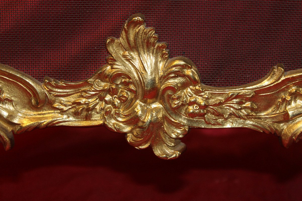 Louis XV Style Bronze Fire Screen -photo-4