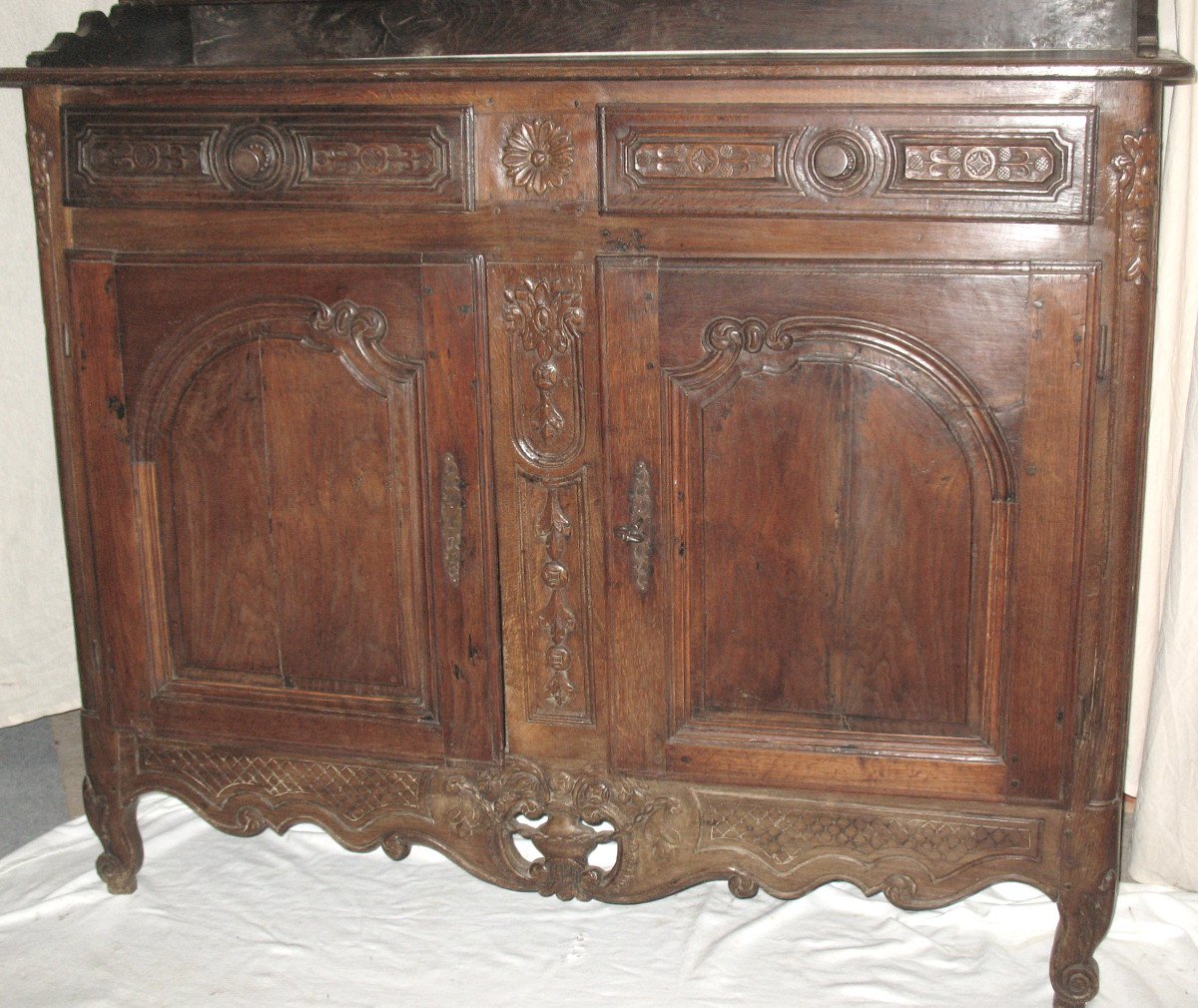 Buffet Dresser 2 Corps In Oak XVIII-photo-2