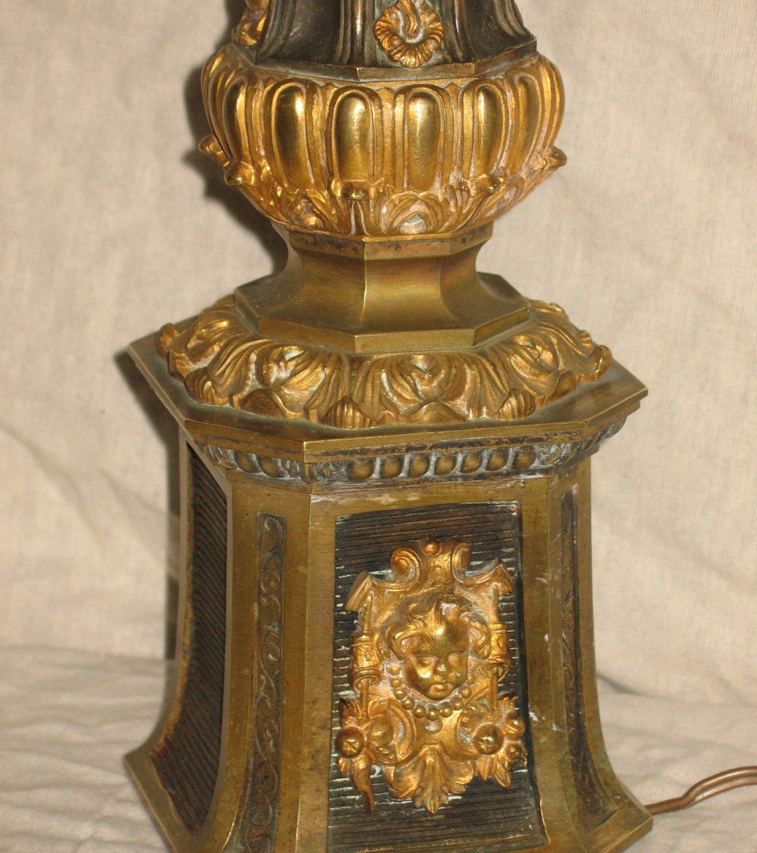 Massive Bronze Lamp Restoration Period-photo-6