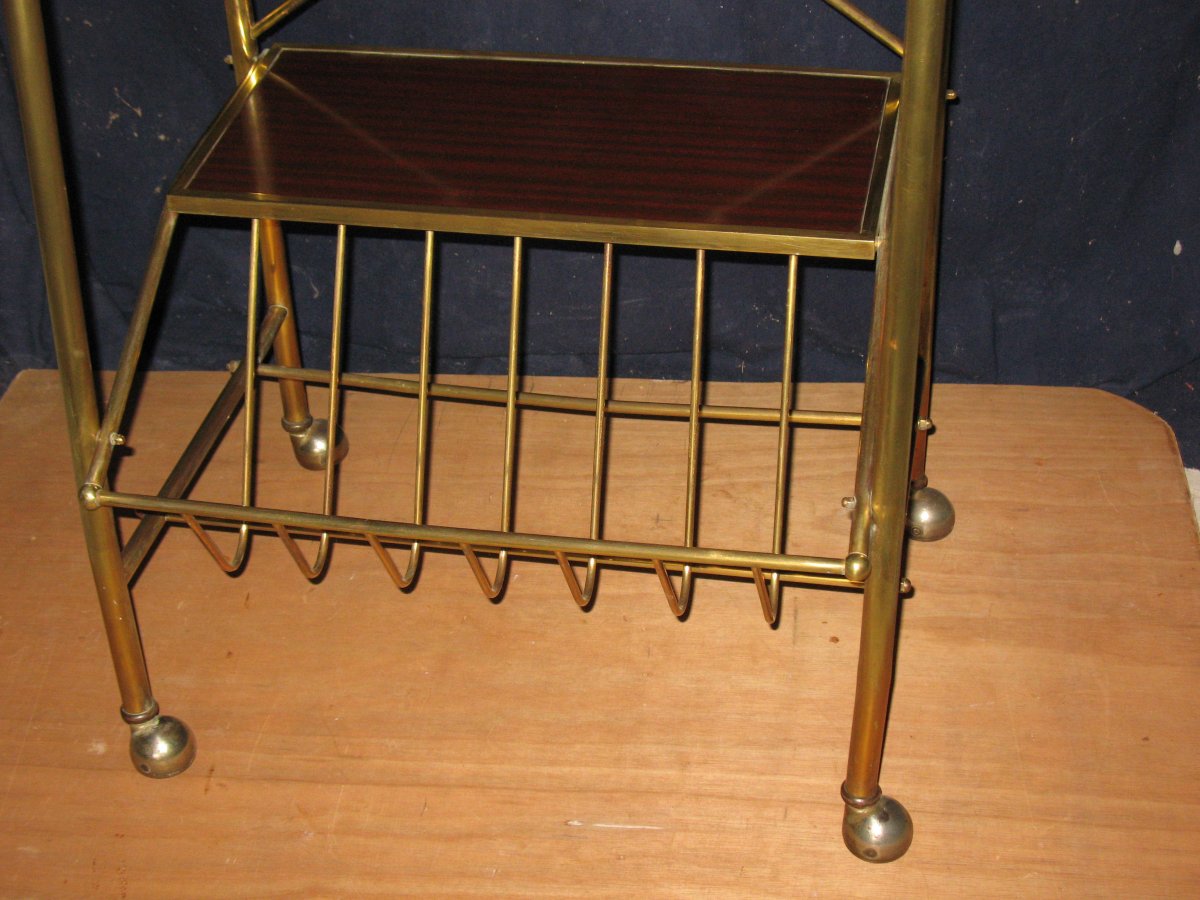 Serving Table With Magazine Rack 20th -photo-3