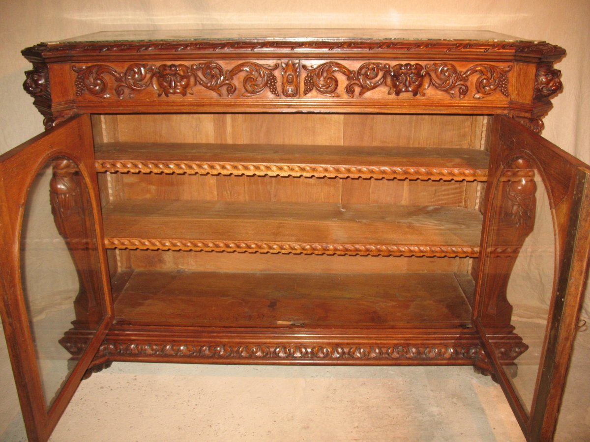 Renaissance Style Glazed Sideboard Illustrious Provenance: Toulouse-lautrec Castle-photo-4