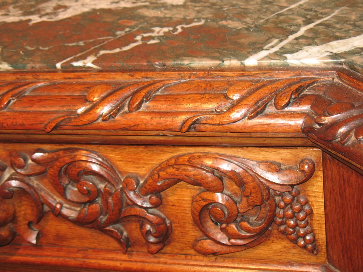 Renaissance Style Glazed Sideboard Illustrious Provenance: Toulouse-lautrec Castle-photo-5