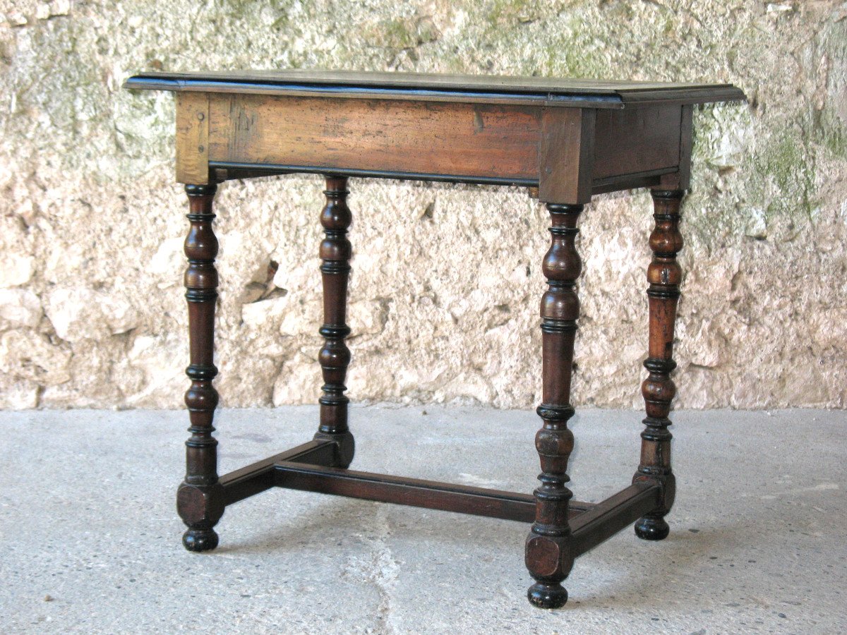 Louis XIV Desk Table In Walnut Origin Périgord-photo-7