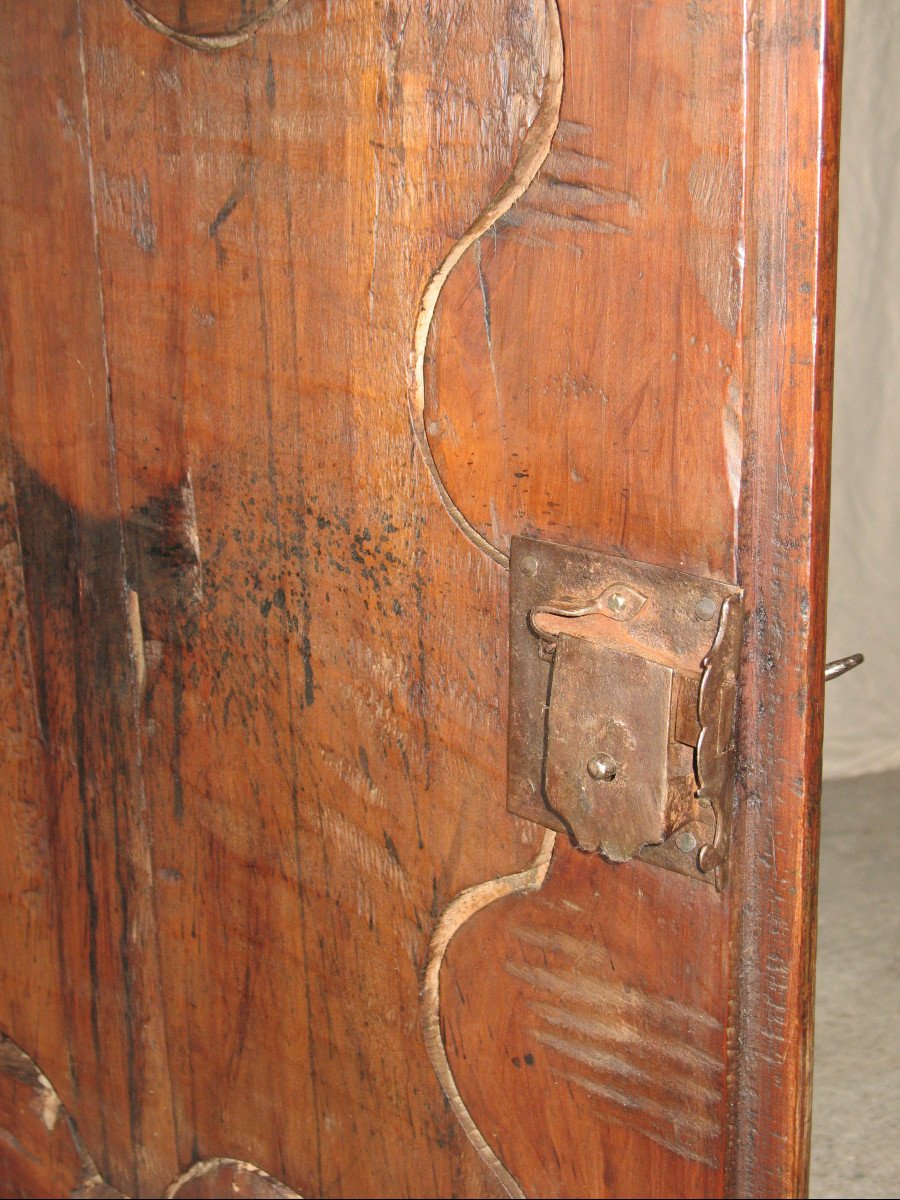 Scriban dos d'âne ou bureau de pente époque Régence en bois fruitier Origine Périgord 18ème-photo-4