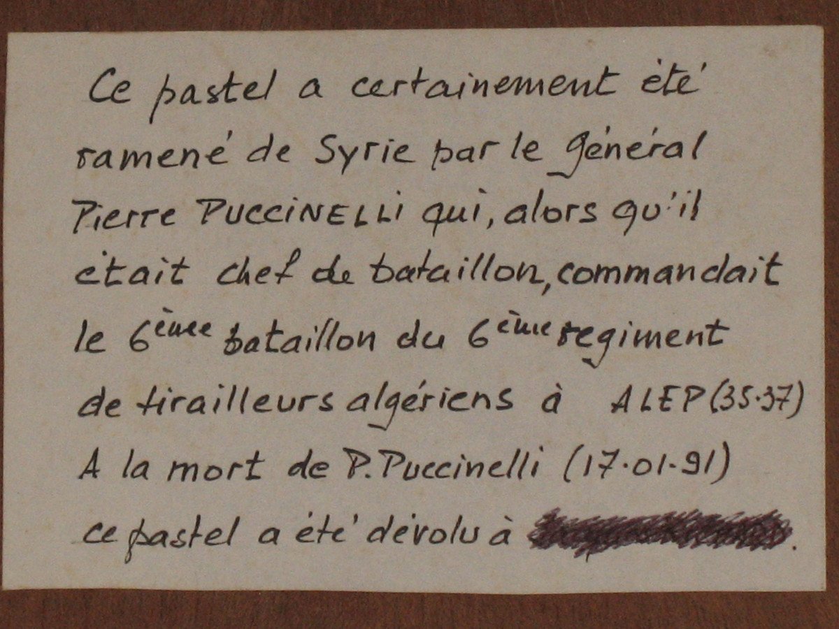 Pastels signés Harden époque 20ème portraits-photo-6