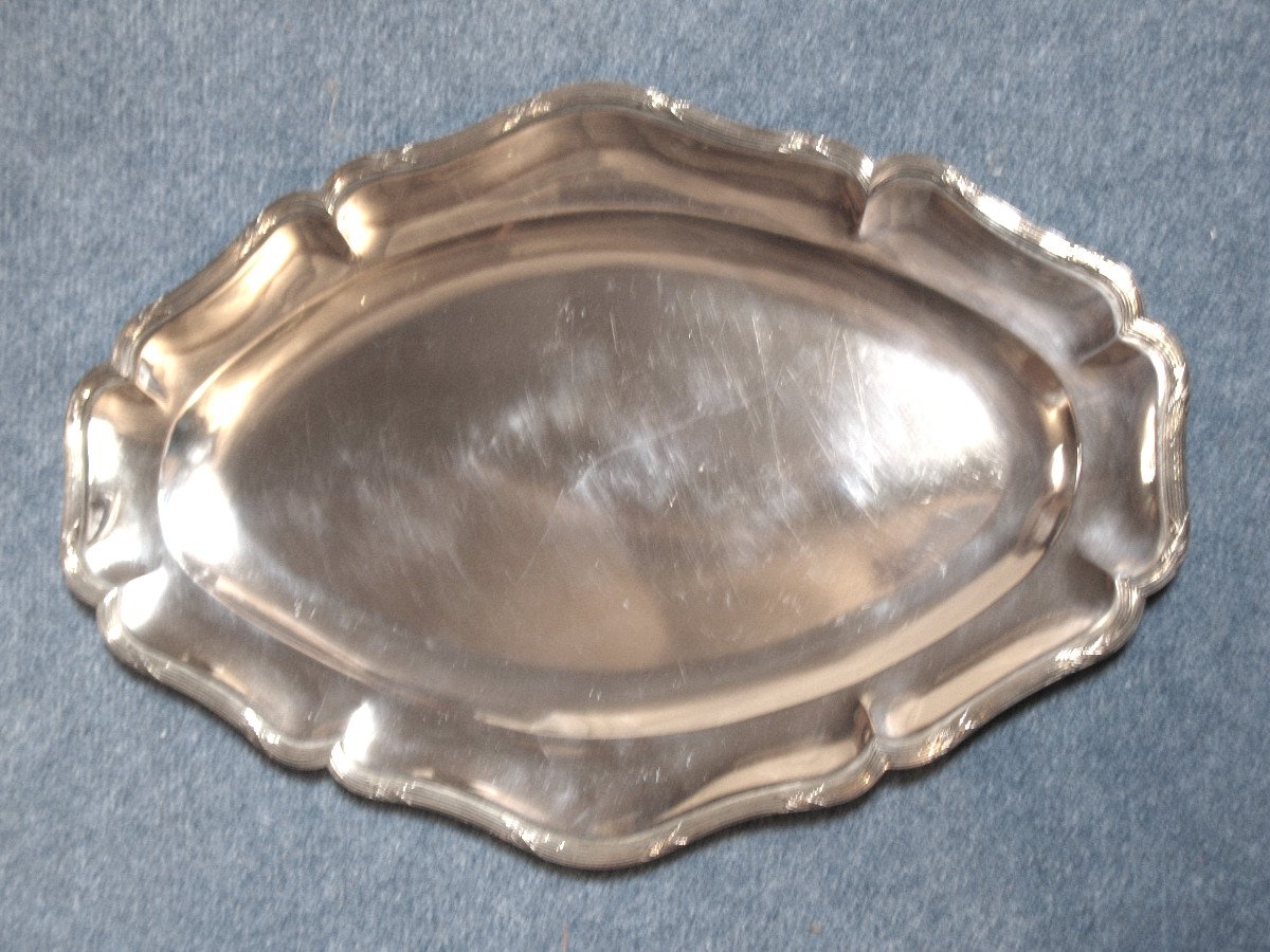 3 Louis XVI Style Silver-plated Dishes-photo-5