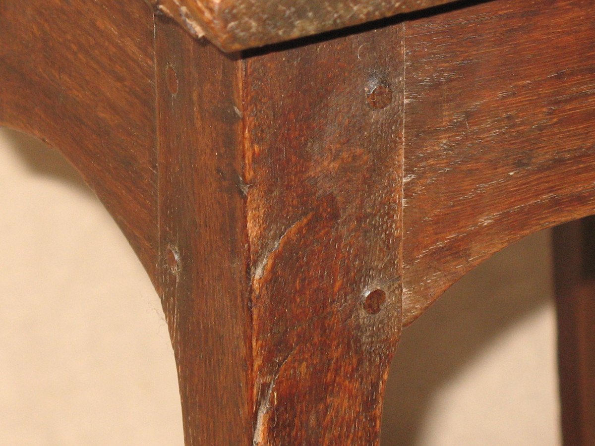 Small Louis XV Period Desk Table In Oak With A Drawer In Front-photo-3