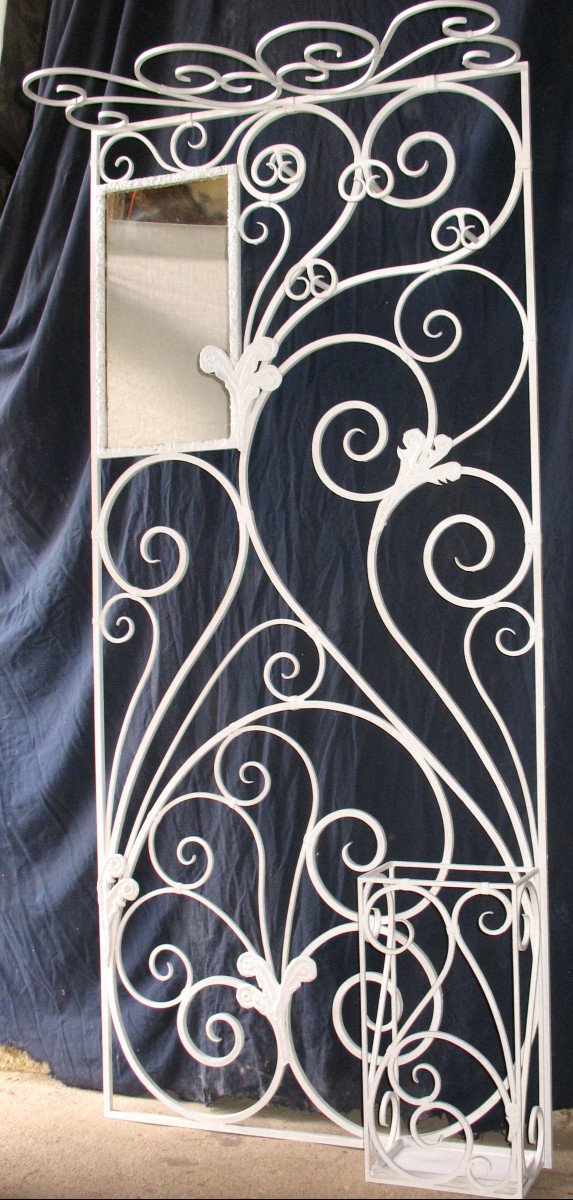 Wrought Iron Coat Rack-photo-3