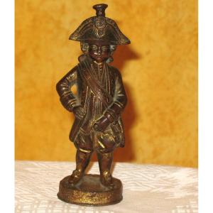 Military Bronze Sculpture Small Display Item 20th Century