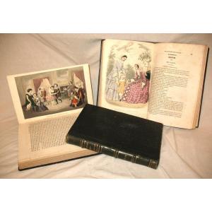 Magasin Des Demoiselles 3 Complete Volumes With Color Plates Fashion Engravings 1850 To 69