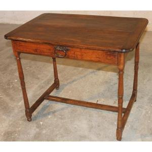 Louis XIII Period Writing Desk Table In Walnut Origin Périgord 17th Century