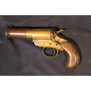 Pistolet lance-fusée Webley & Scott de la Royal Navy daté de 1917 Armée britannique 