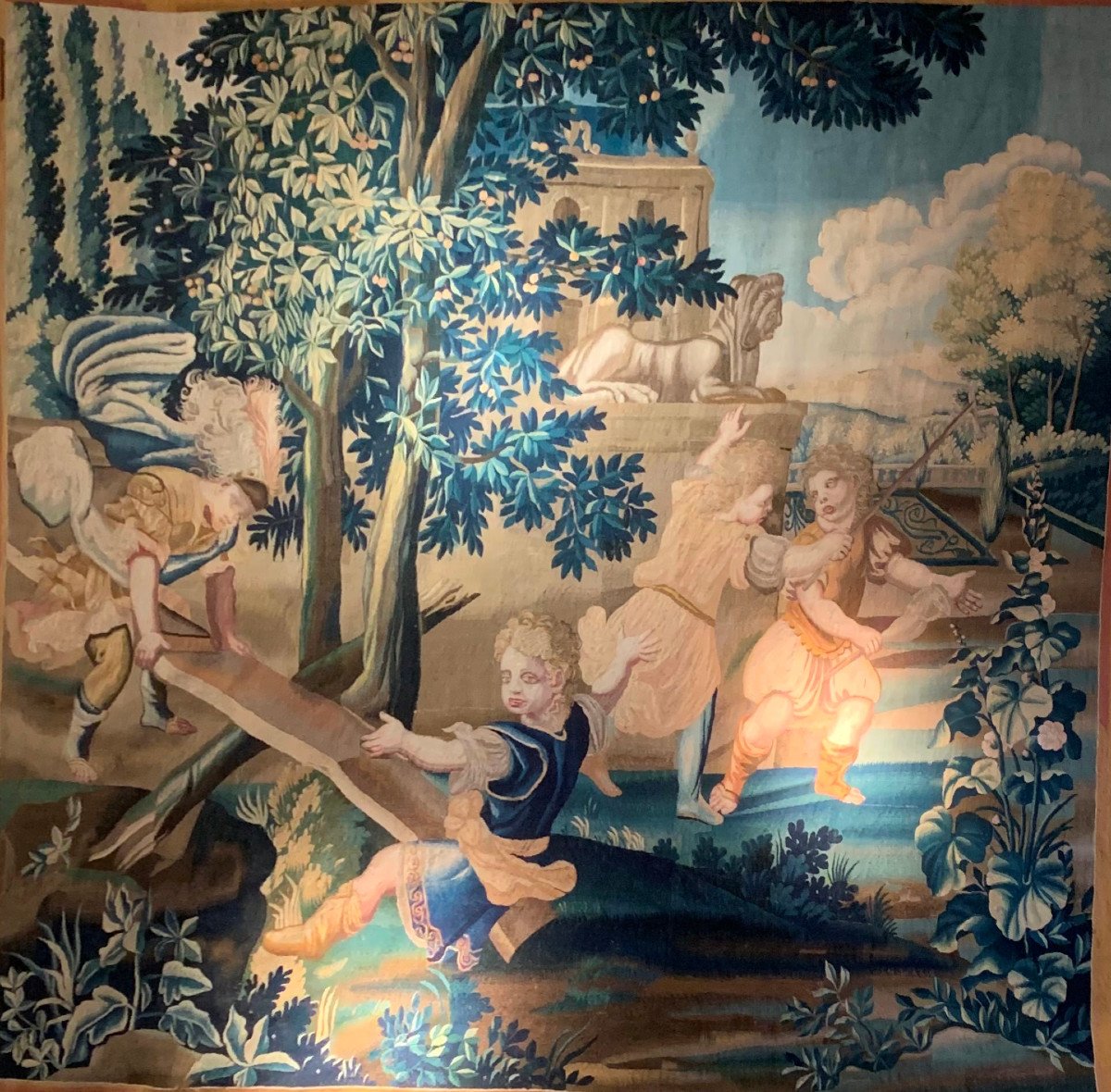 Two Tapestries Manufacture Royale De Beauvais-photo-4