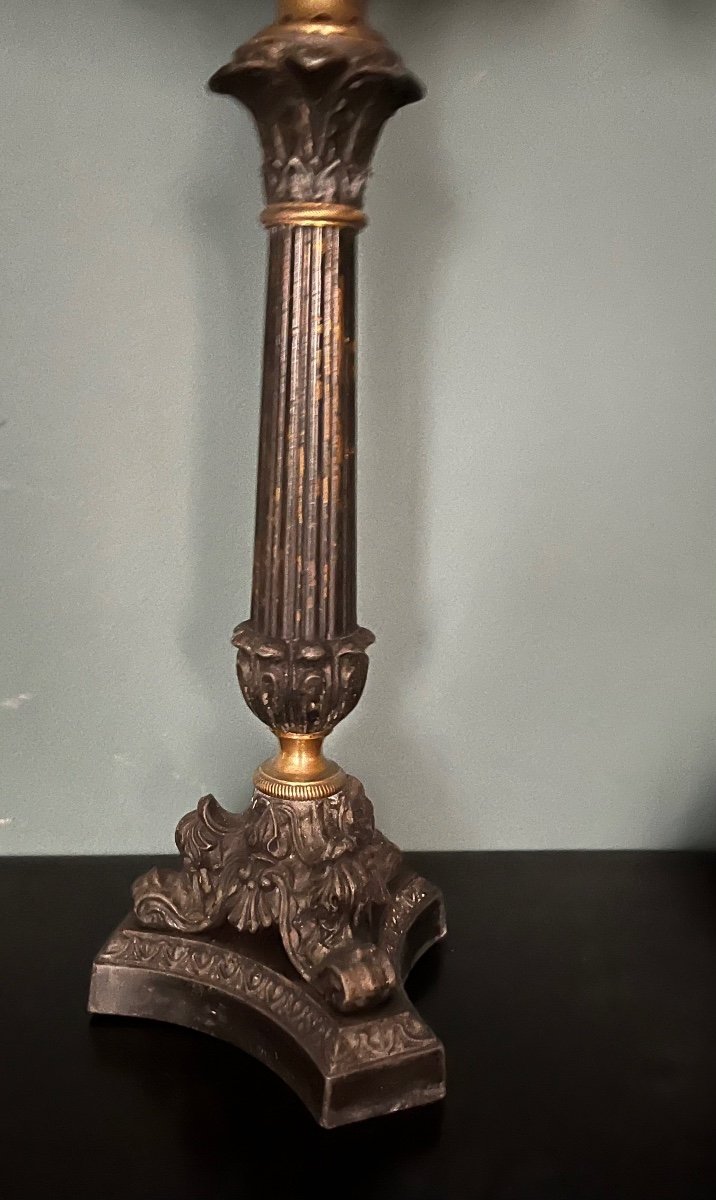 Pair Of Carcel Lamps Restoration Period-photo-4