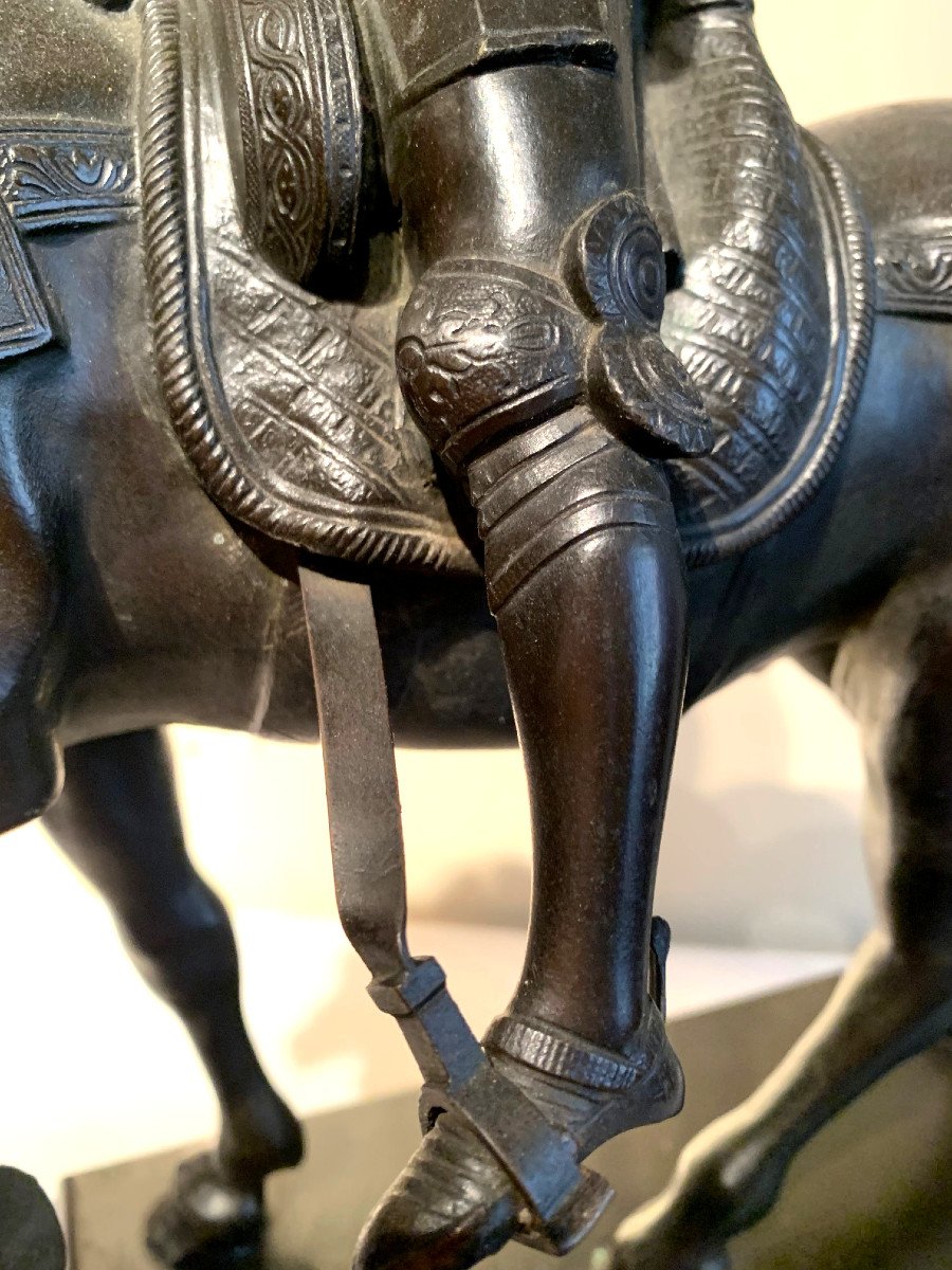 Bronze Colleone On Horseback-photo-3