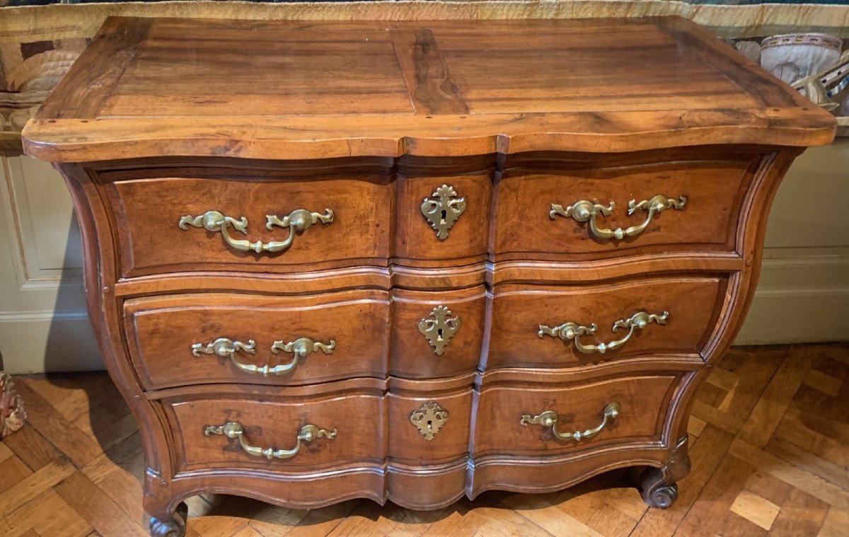 Louis XV Crossbow Chest Of Drawers-photo-2