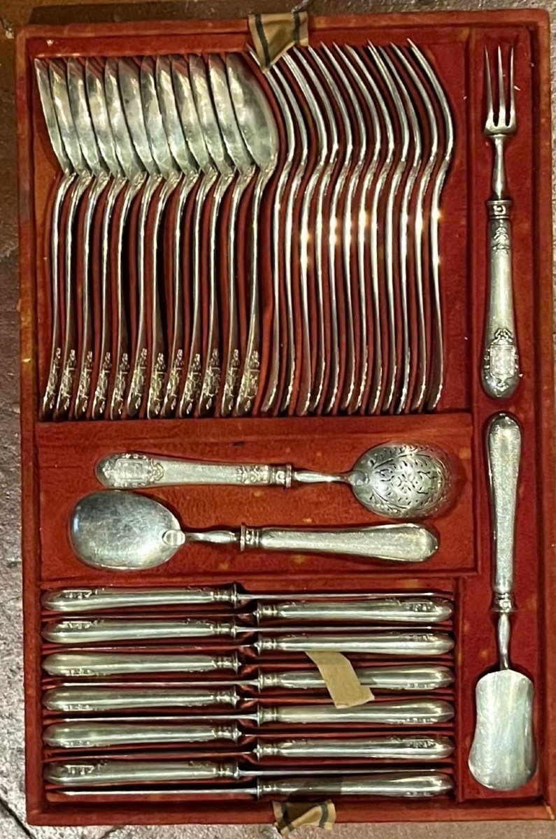 Roussel Sterling Silver Cutlery Set-photo-4