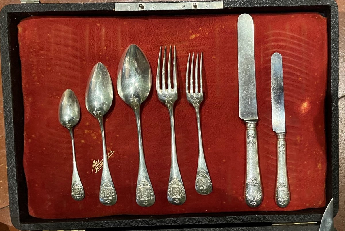 Roussel Sterling Silver Cutlery Set-photo-3