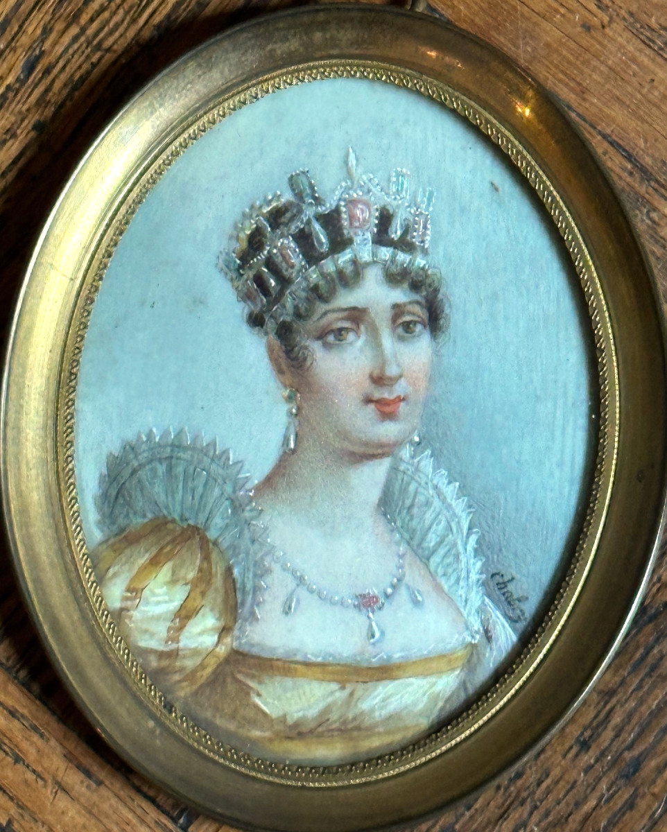 Miniature Portrait Of Empress Josephine-photo-2