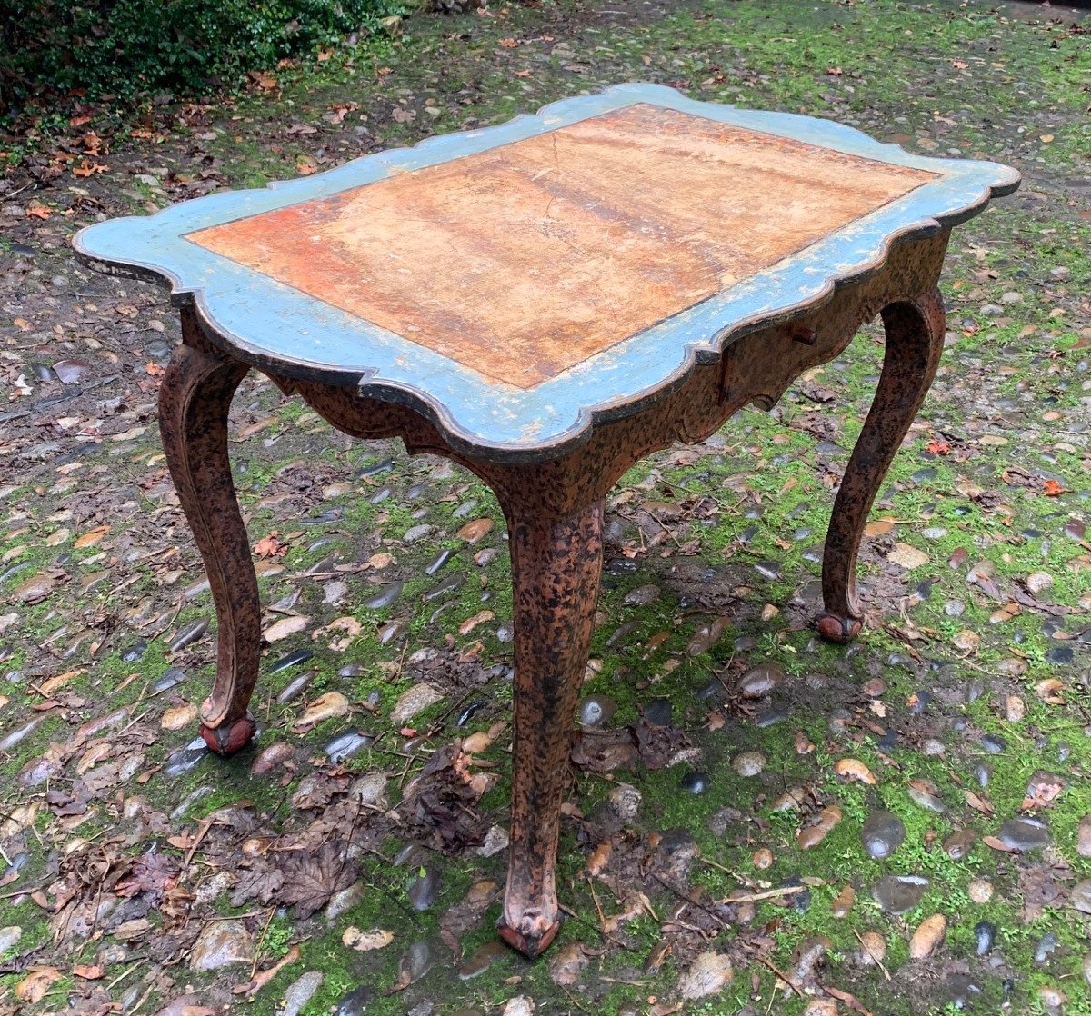 Aragonese Table In Polychrome Wood-photo-5