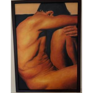 Male Nude Oil On Canvas 