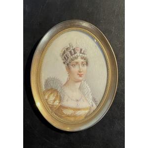 Miniature Portrait Of Empress Josephine