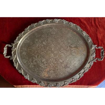 Oriental Silver Lined Tray