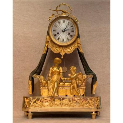 Romantic Gilt Bronze Clock