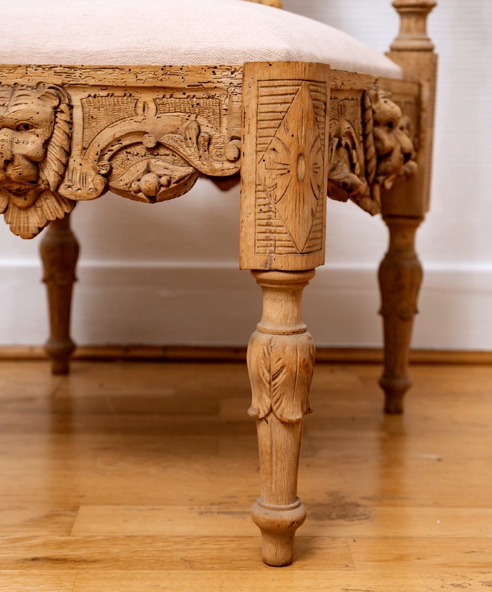 Confident Solid Walnut - Decorations With Putti - Style: Neo-renaissance - Period: XIXth Century-photo-2