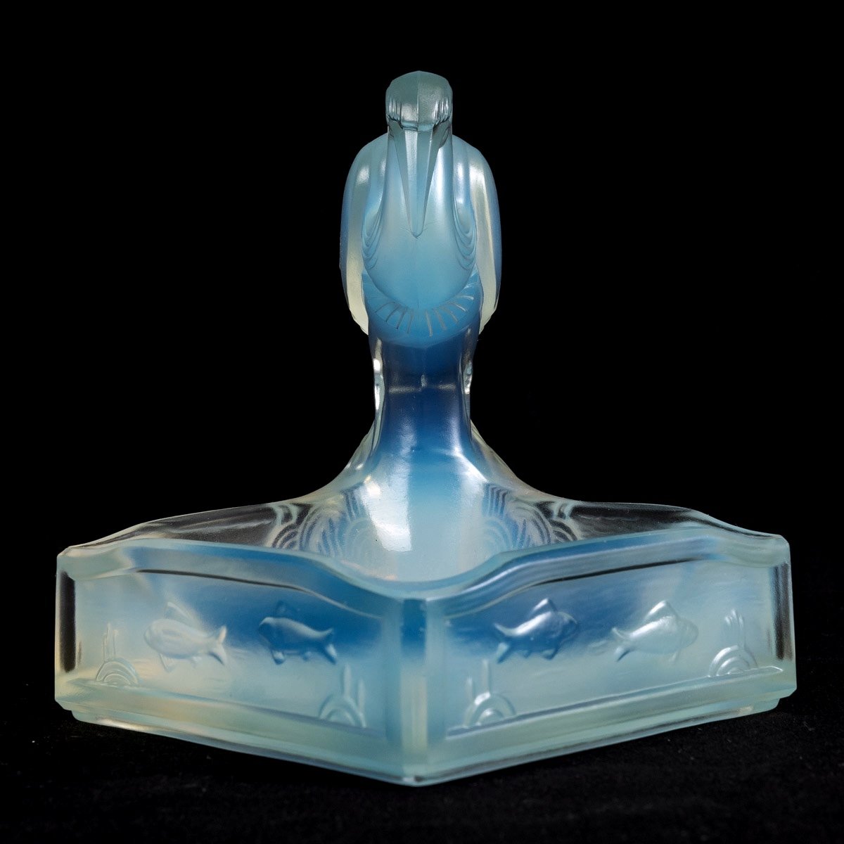 Animal Sculpture - Opalescent Molded Pressed Glass - Charles Graffart - Period: Art Deco-photo-3