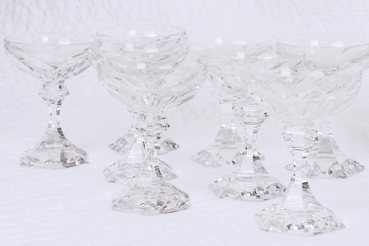 Crystal Service - Chambord Model From Maison Saint Louis - Period: 20th Century-photo-4