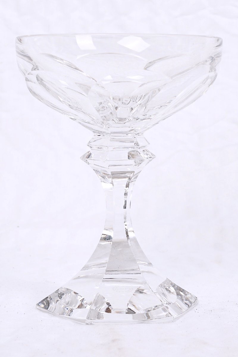 Crystal Service - Chambord Model From Maison Saint Louis - Period: 20th Century-photo-4