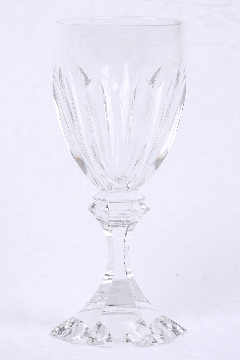 Crystal Service - Chambord Model From Maison Saint Louis - Period: 20th Century-photo-5