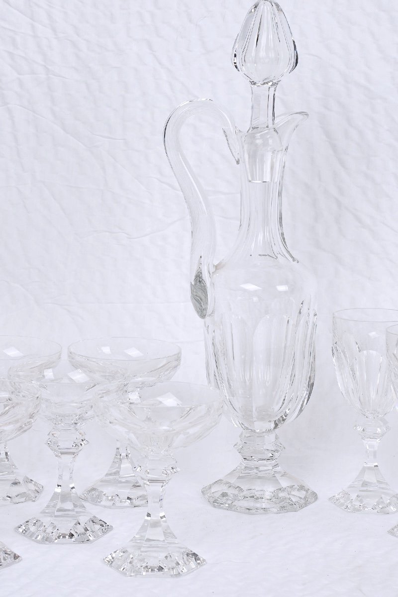 Crystal Service - Chambord Model From Maison Saint Louis - Period: 20th Century-photo-8