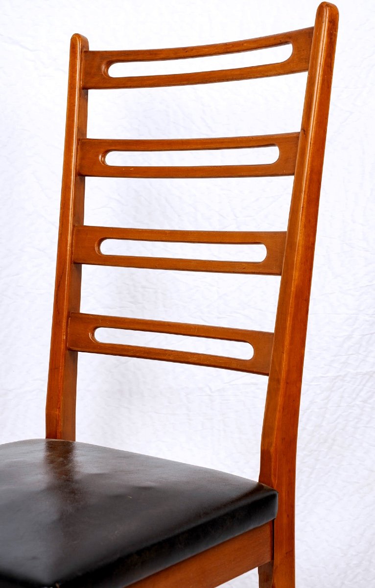 Lot Of Sam Chairs - Danish Teak - Neils Koefoed - Period: 20th Century-photo-3