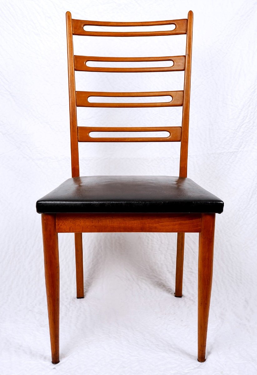 Lot Of Sam Chairs - Danish Teak - Neils Koefoed - Period: 20th Century-photo-1