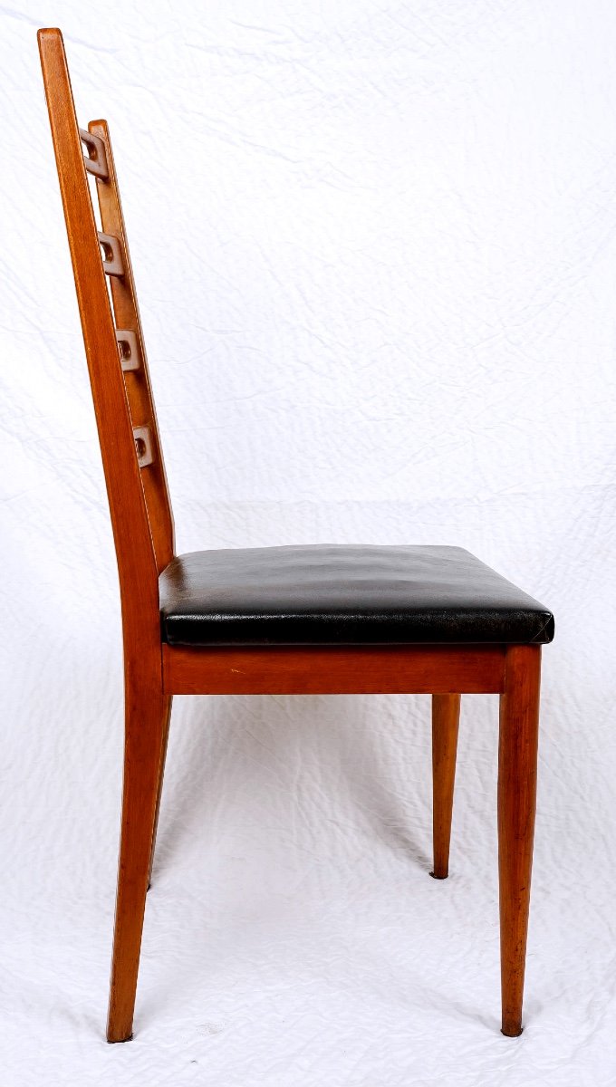 Lot Of Sam Chairs - Danish Teak - Neils Koefoed - Period: 20th Century-photo-3