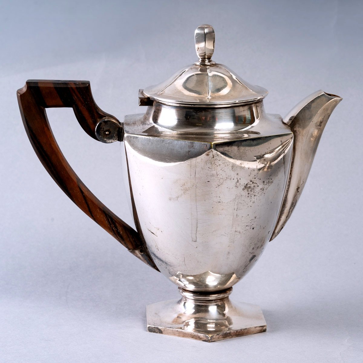 Lovely Tea And Coffee Service Of Four Pieces - Silver Metal - Period: Art Deco-photo-4