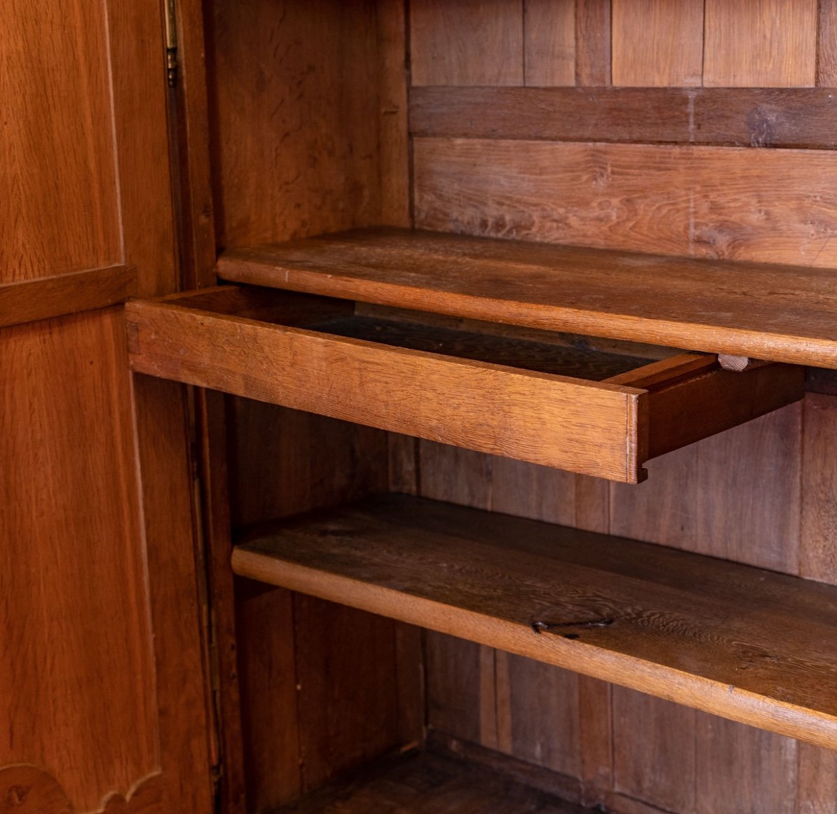 Armoire De Mariage En Chêne  - Normandie - époque : Fin XVIIIème - Début XIXème-photo-4