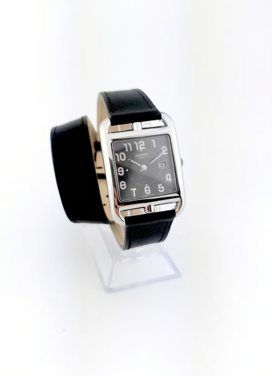 Hermes - Cape Cod - Black Dial - Full Set 29 Mm (unisex)-photo-3