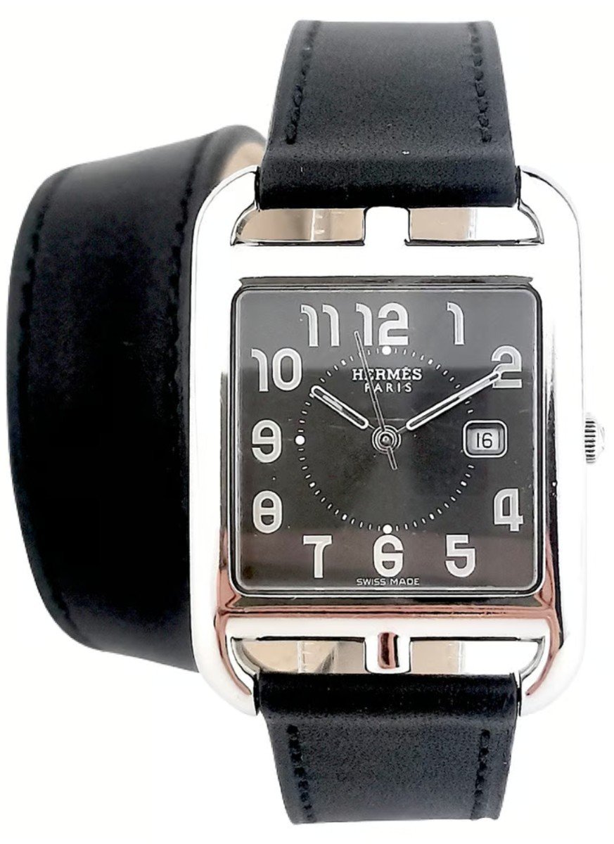 Hermes - Cape Cod - Black Dial - Full Set 29 Mm (unisex)