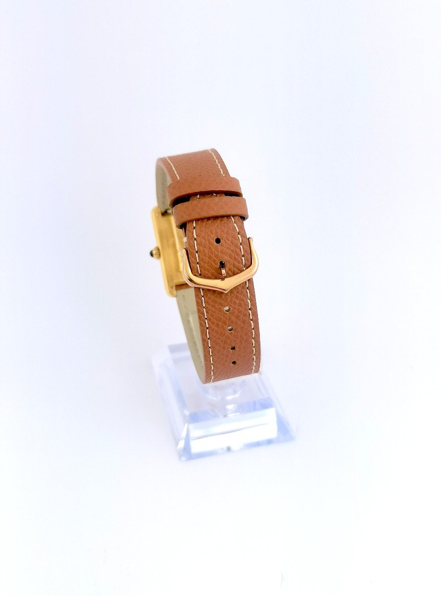 Cartier - Must Tank - Vermeil - 23 Mm (unisex)-photo-4